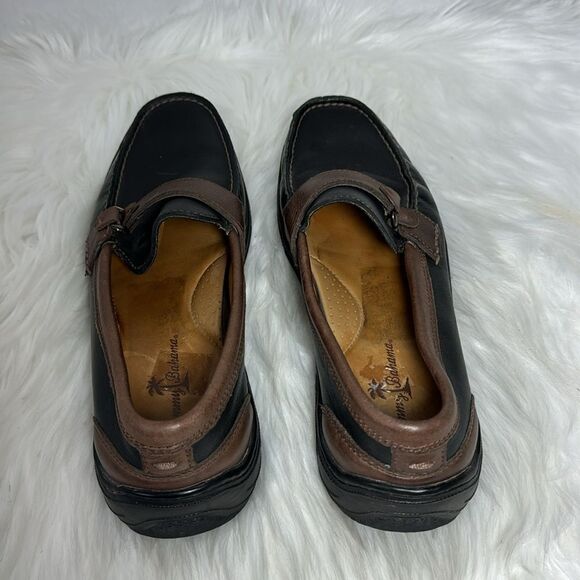 Tommy Bahama Black/Tan Leather‎ Loafers Sz 8 main image 5